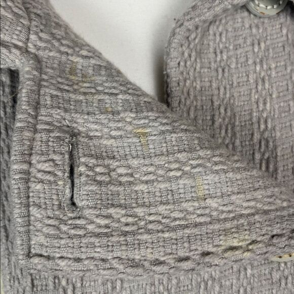 Vintage Mackage Wool Gray Button Up Coat with Bell Sleeves - Picture 9 of 15